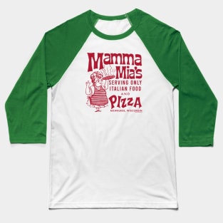 “Red Sauce Revival”- Mamma Mia’s Pizza, Milwaukee, WI Baseball T-Shirt